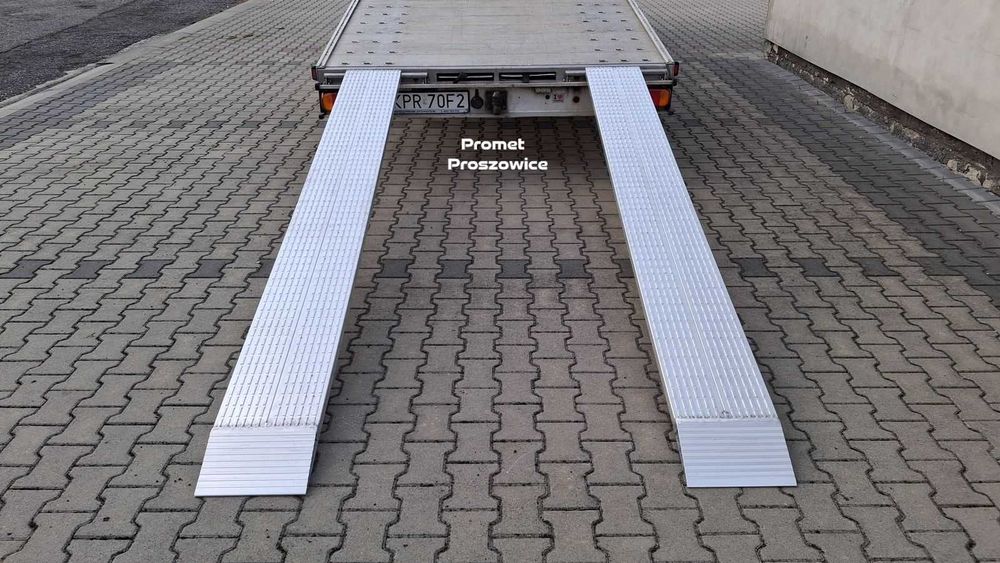 2 Najazdy Aluminiowe 250 x 32cm Panelowe do 2,5T. Podjazdy - Laweta