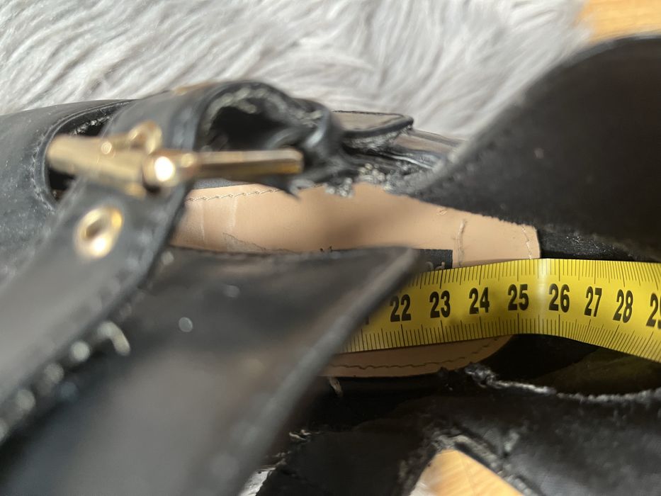 Pull & Bear buty botki czarne na platformie 39/40