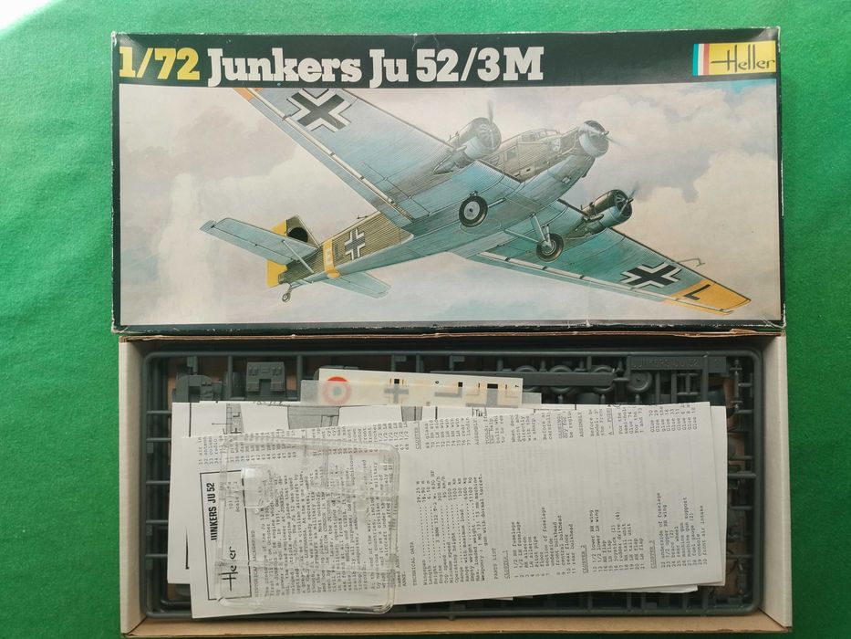 1/72 Heller 380 Junkers Ju 52 / 3m Luftwaffe FAP modelismo kit