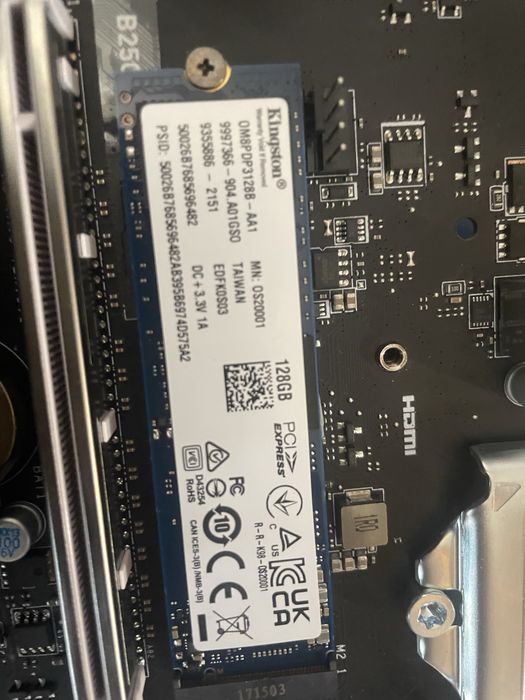 плата MSI B250M BAZOOKA PLUS+pentium G4400+m-sata 128 gb socket: 1151