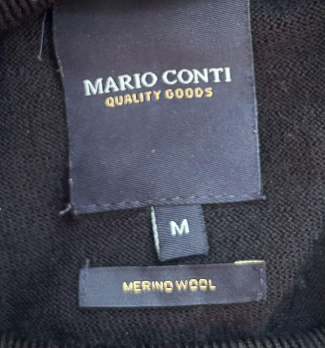 Mario Conti golf wełniany sweter męski M 100%merino 
100%wełna  merin