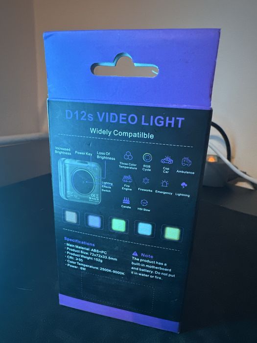 Lampka rgb D12S na statyw