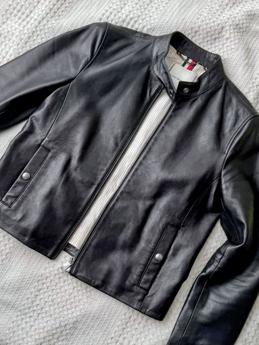 шкіряна куртка жіноча Tommy Hilfiger в ідеалі, розмір S ( 34 )