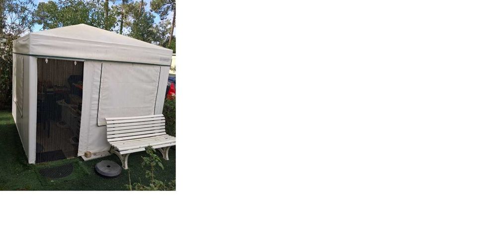 Campismo Harém em tela pvc M2 branca