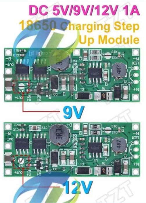 Плата UPS для роутера 12в. 9в. wi-fi PoE IP Камера