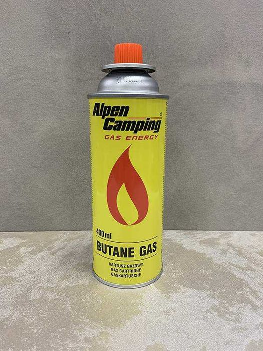 Газовий балон туристичний ALPEN Camping 227 г 400 мл Польща