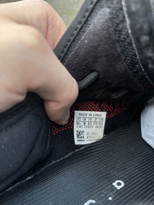 Adidas Yeezy Boost 350 V2 Bred sneakersy niskie czarne kanye 43 1/3