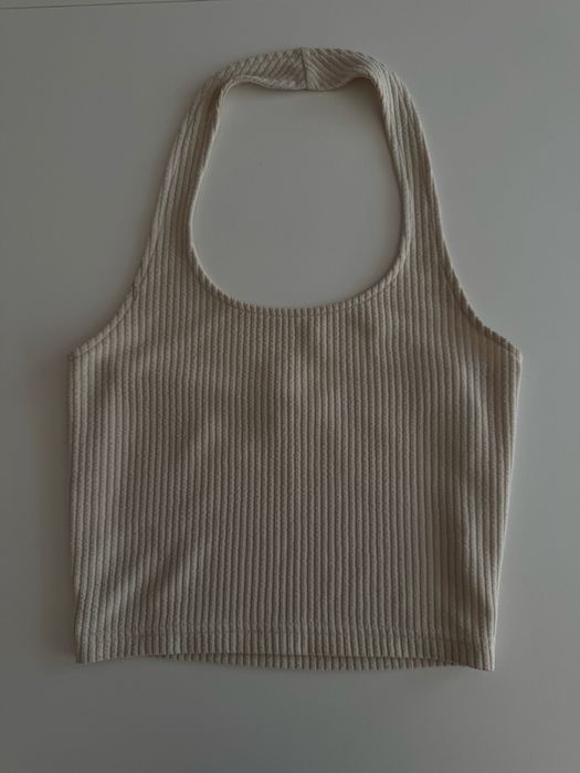 Top beżowy damski H&M