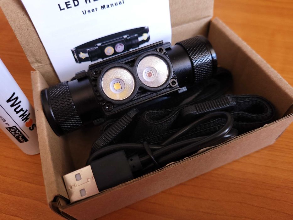 EDC Wurkkos FC11C TS26S H25LR Налобний універсал +RedLight HS42 Skilhunt H200 HiCRI Fireflies L50 TIR (+АКБ)