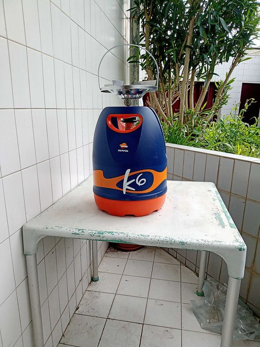 Botija gás Repsol K6/ fogão duplo/ fogão simples/ Adaptador gás