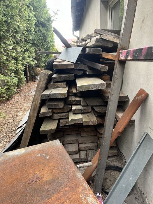 Deski grube dlugie 4m przykryte