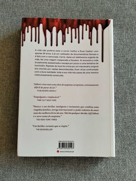 Livro "Pânico" Jeff Abbott