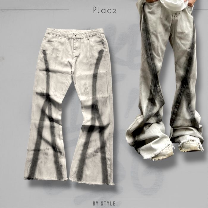 Кльош джинси opium flared jeans bootcut fit клеш фларед штани архів