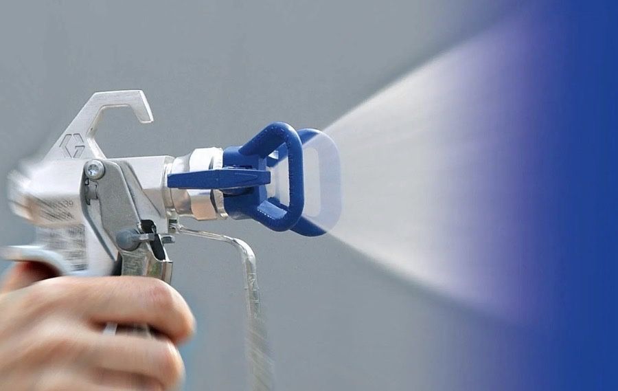 Фарбування стін, безповітряне фарбування