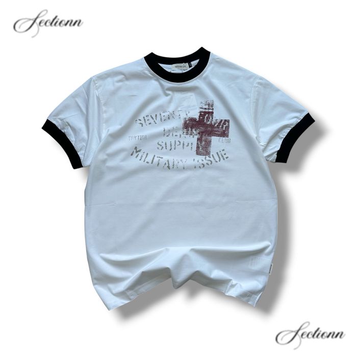 Архівна y2k футболка skinny archive opium no faith studious racer jaded balenci tee white біла з хрестом опіиум