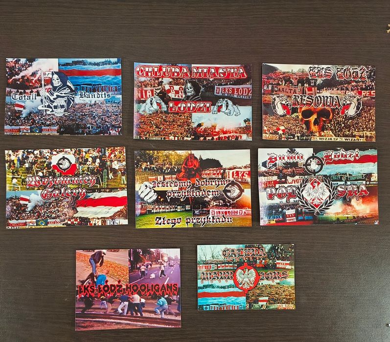 20 zdjęć kibiców ŁKS Łódź, lata 90te