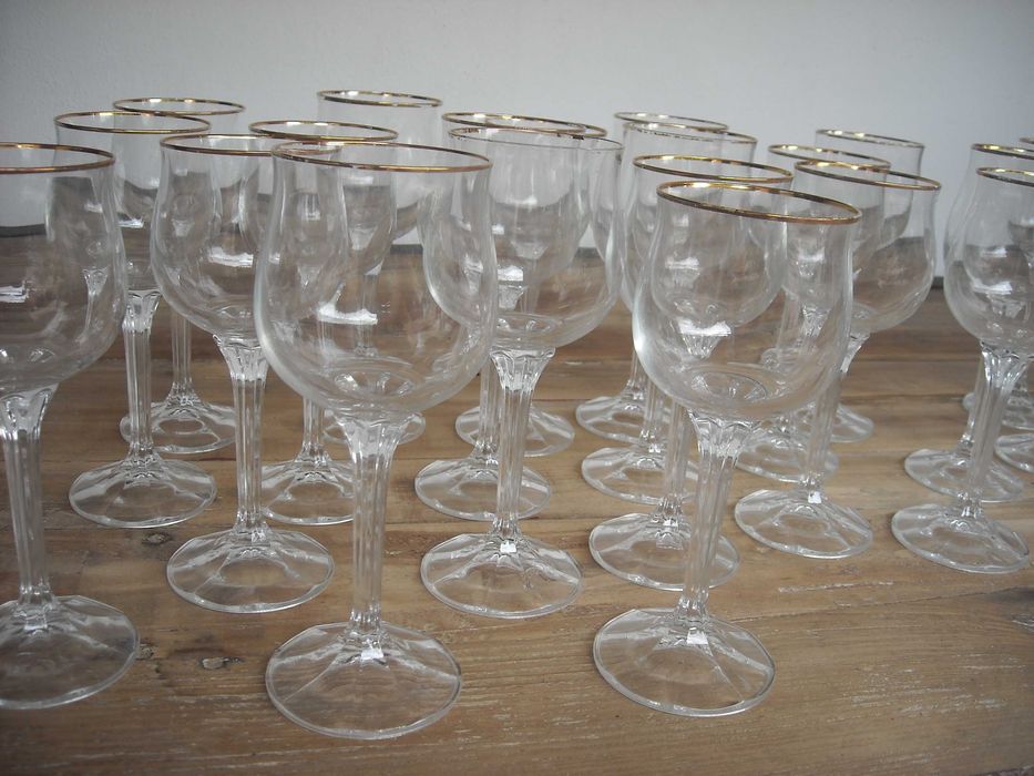 Servico conjunto copos antigo vintage