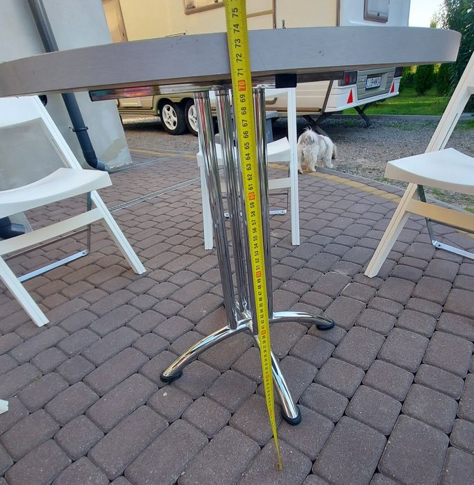 Zestaw ogrodowy. 6 krzeseł Ikea Sennik + stolik