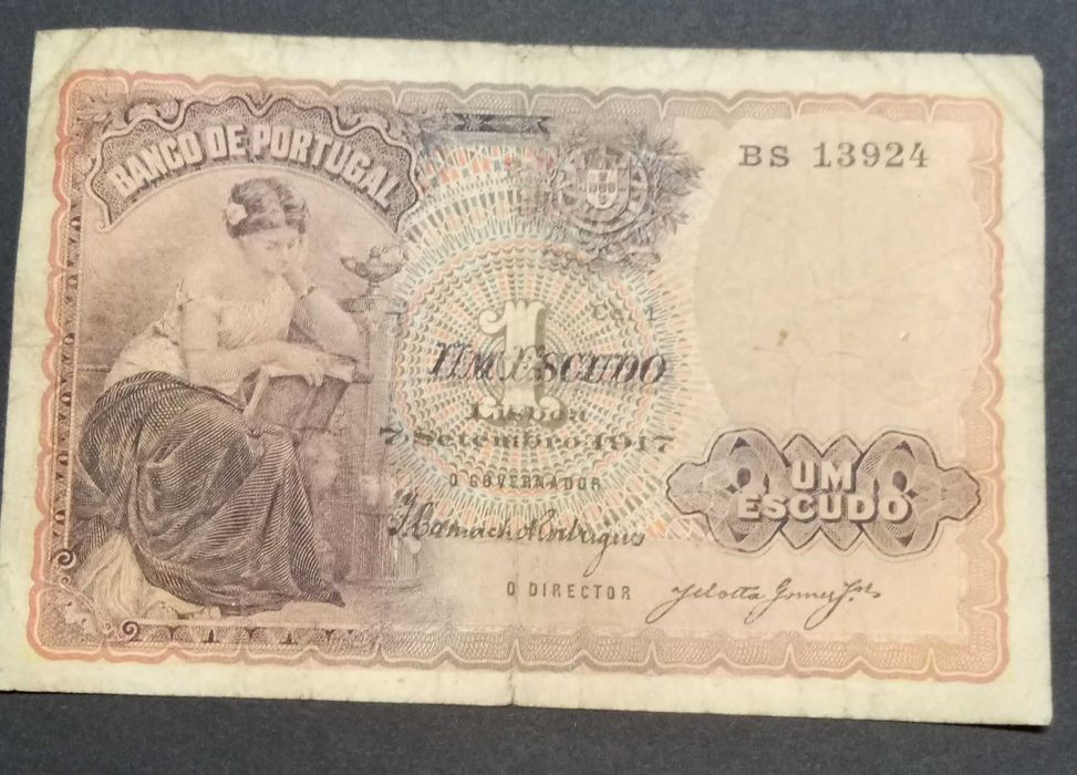 Nota de 1 escudo de 1917