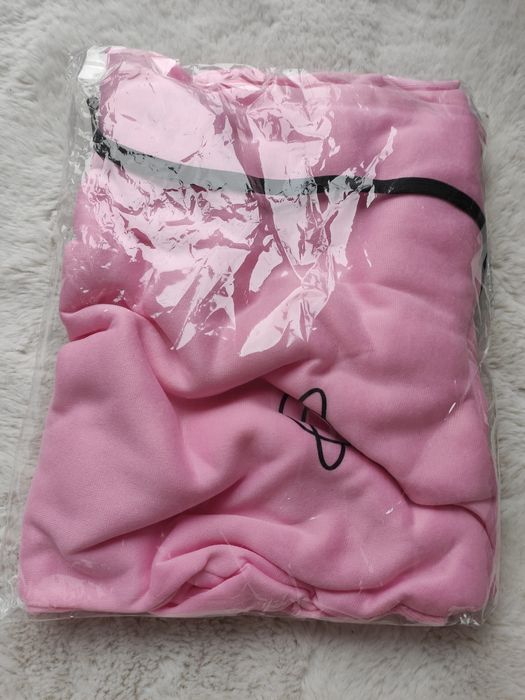 Nowa różowa bluza z kapturem S/M