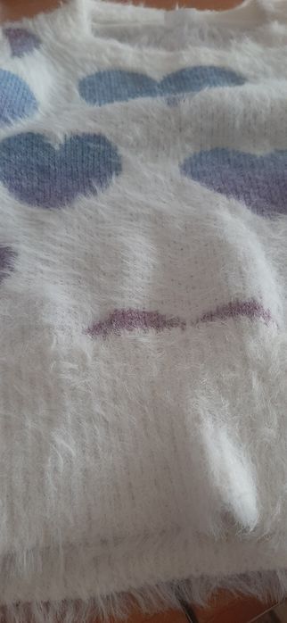 Sweter dziewczęcy serca 116-122 Kids