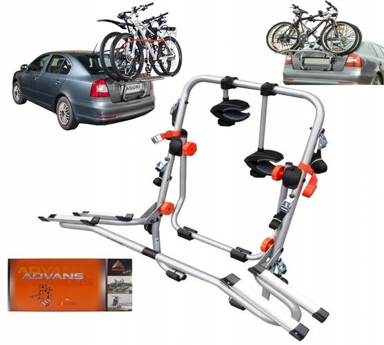 Bagażnik na rowery Aguri Advans 2 na tylną klapę