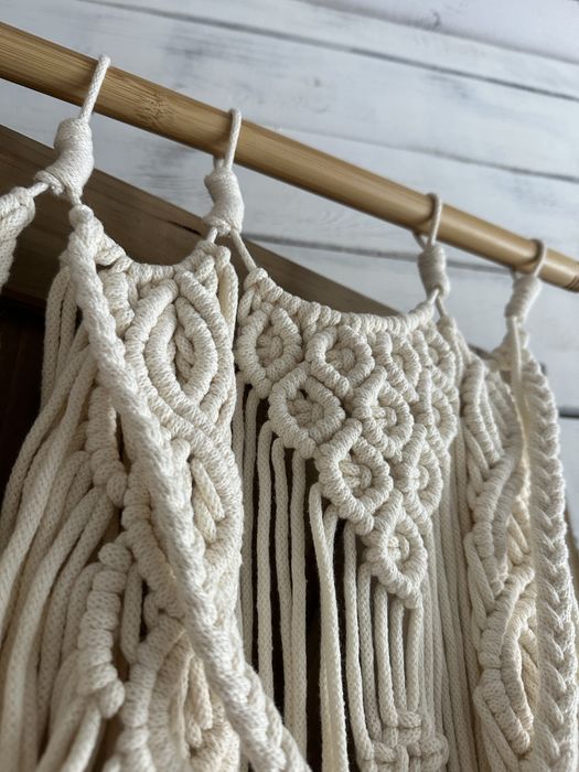 Makrama ścianka makramowa boho na wesele ślub do zdjęć komunie chrzest