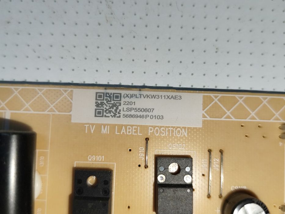 Części do TV Philips 55PUS7506/12 - zasilacz, nóżki