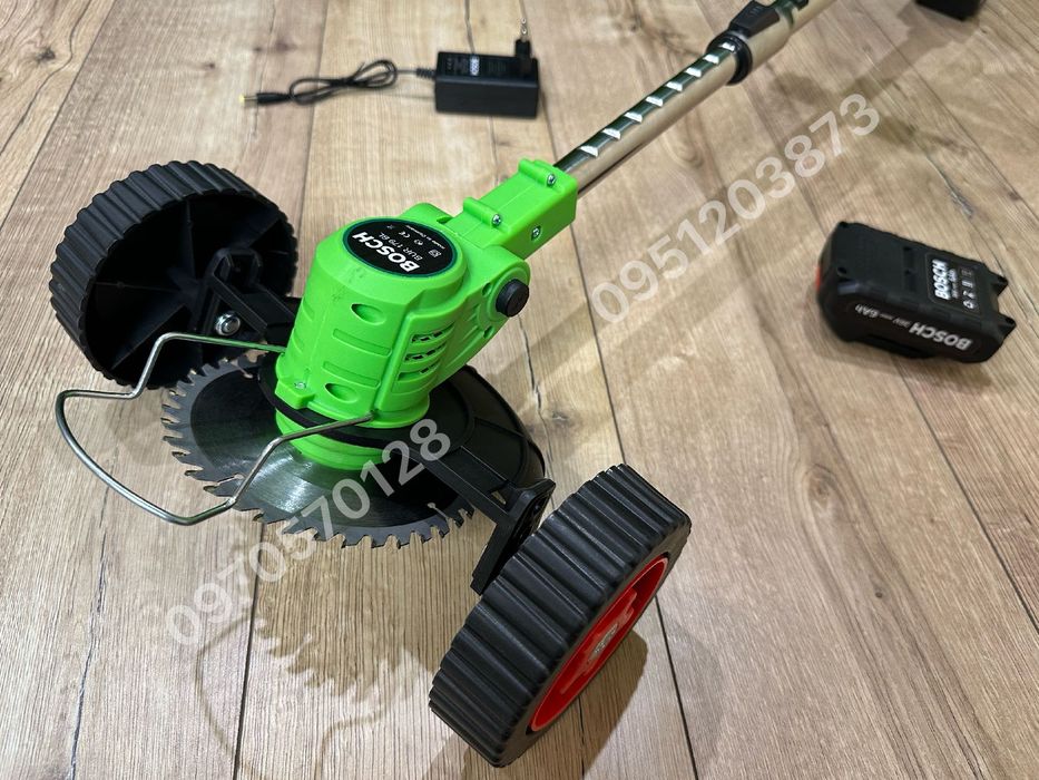 Аккумуляторный триммер BOSCH BUR187BL 36V 6Ah + колеса 9000 об/мин