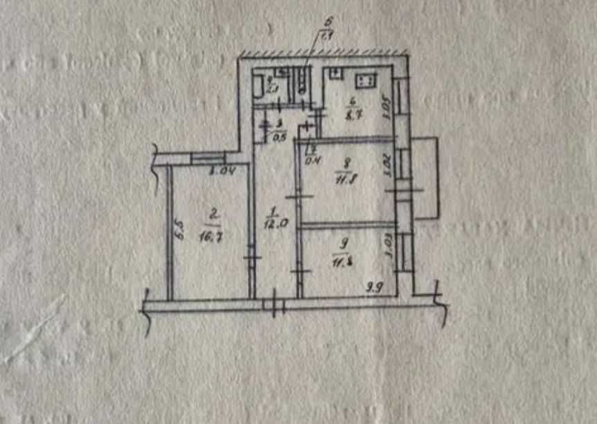 3 кім 67 м2 в багатоповерхівці СОНЯЧНИЙ (716526)