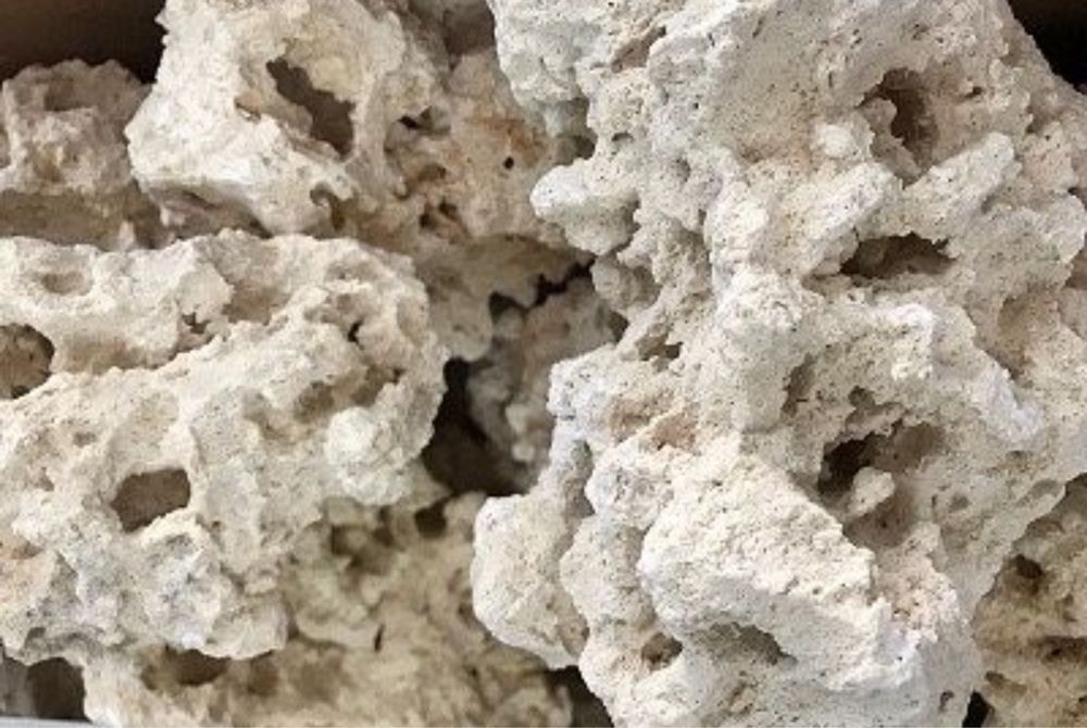 BIAŁY WAPIEŃ FILIPIŃSKI Kamień do Akwarium Malawi Tanganika Iwagumi