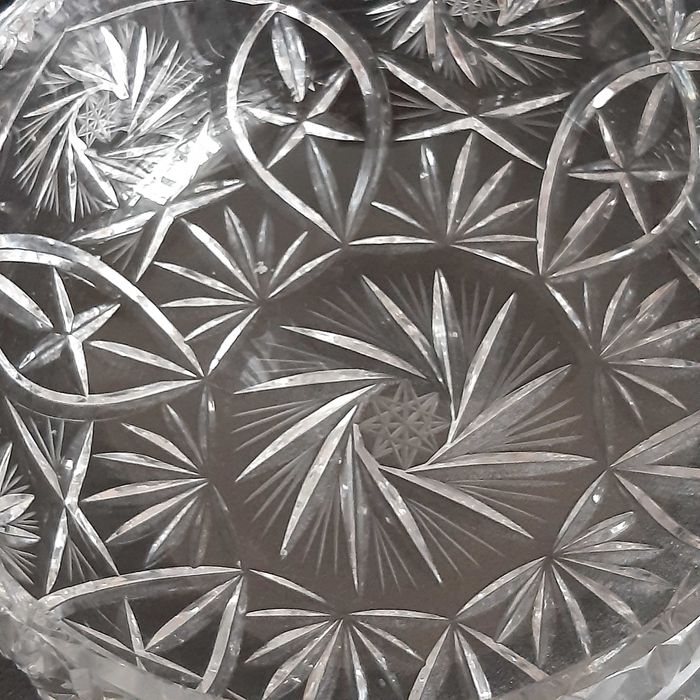 Kryształowa misa ,salaterka  , kryształ bogato szlifowany