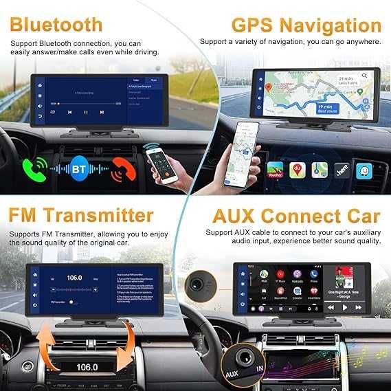 Radio samochodowe Apple Carplay Android 9,3-cala ekran dotykowym IPS