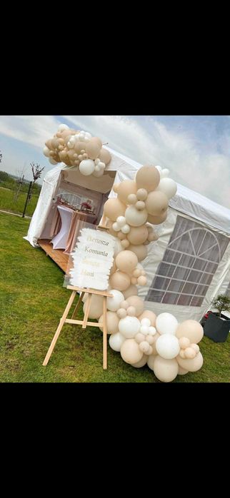 Wynajem namiotów imprezowych z wyposażeniem KOMUNIA TERMINY 2026!