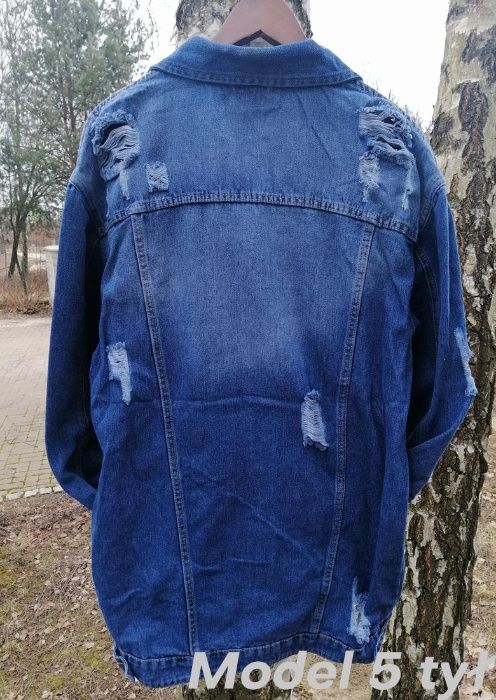 Katana długa kurtka jeansowa kilka modeli nowe - wyprzedaż
