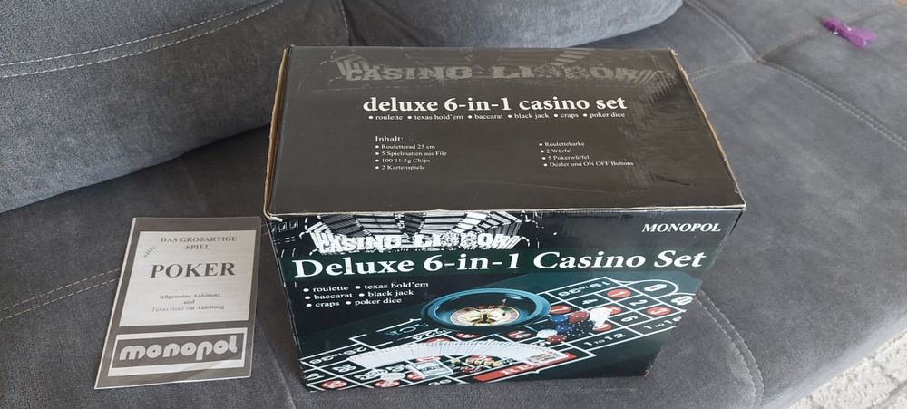 zestaw do gier kasynowych Deluxe 6-in-1