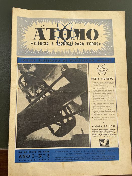 Átomo - Ciencia e Tecnica para todos -Jornal ilustrado