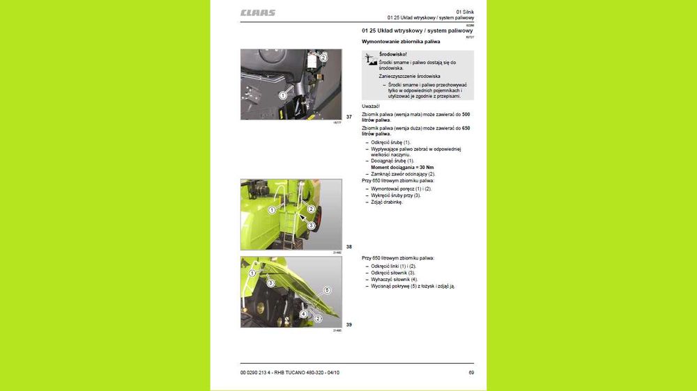 Żniwa 2023- kombajn CLAAS , CASE , NEW HOLLAND instrukcje serwisowe !!