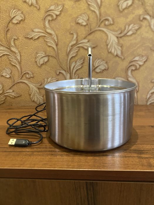 Автоматичний питний фонтанчик для домашніх тварин із нержавіючої сталі