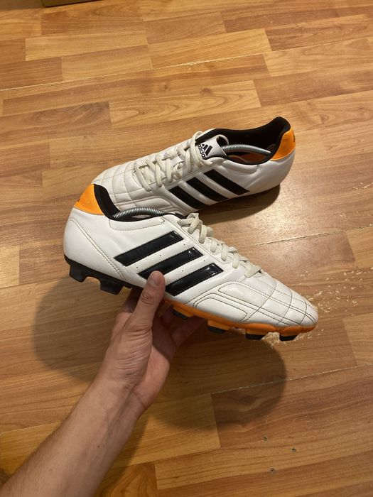 (47р 30см) ADIDAS GOLETTO Белые бутсы копы копочки білі бутси копи