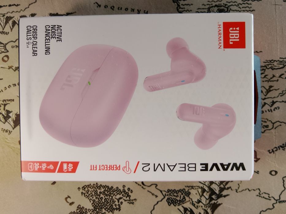 Nowe JBL Wave Beam 2 ANC różowe