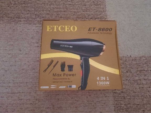 НОВИЙ ФЕН для волосся професійний ETCEO ЕТ-8600