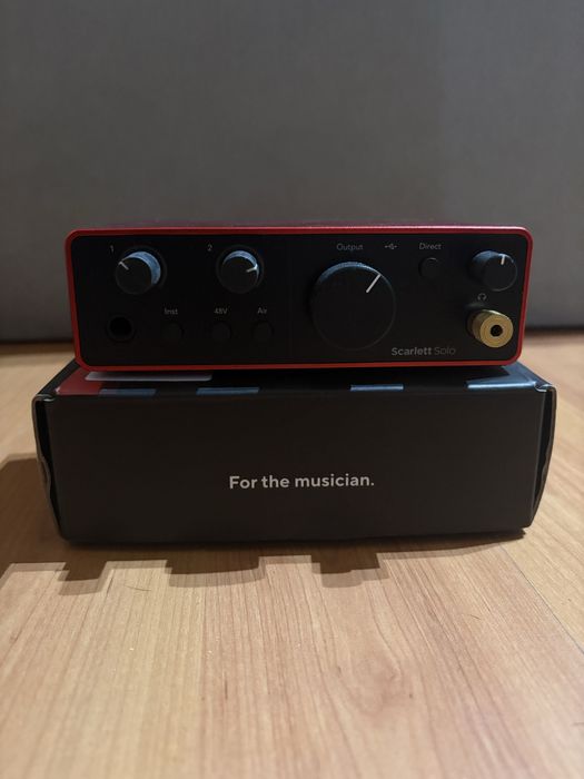 Placa de som Focusrite Scarlett Solo 4th gen