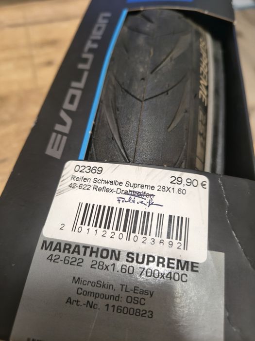 Nowa opona Schwalbe supreme 28/1.60