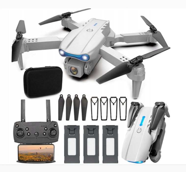 nteligentny Dron Kamera 4K WiFi Zdalnie Sterowany Zasięg 500 m Turbo