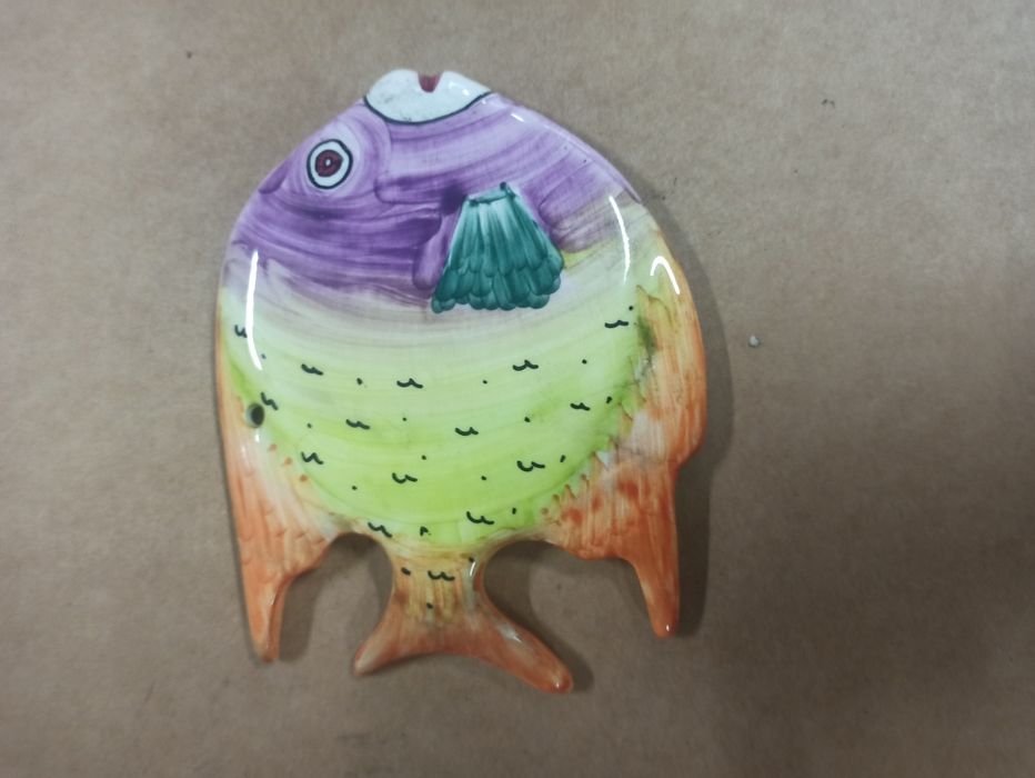 Lote 3 peixes em cerâmica da Ceràgueda