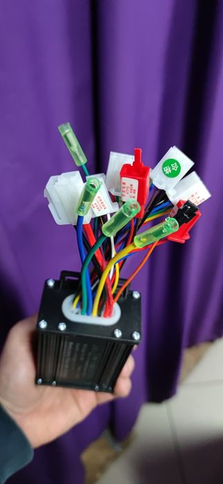 Синусный контроллер 36v-48v 18а 350w 6 мосфетов, электросамокат 350в ...