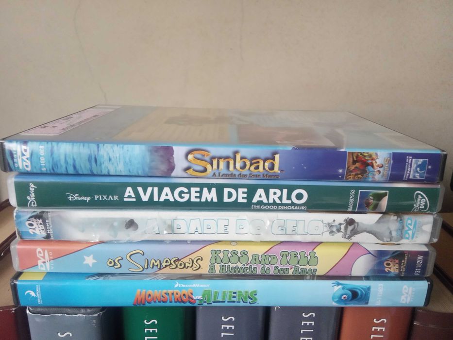 Pack de 5  Dvds Infantis.Titulos na fotos.