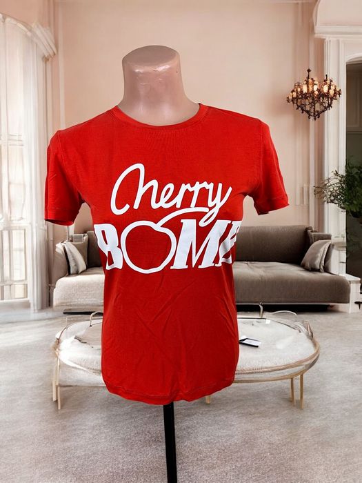 Ganni Linfield Lyocell roz. S damski t-shirt 100% lyocell