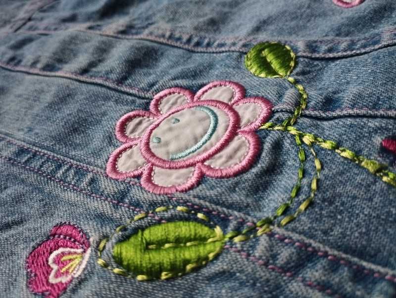 Jeansowa sukienka 68 na wiosnę